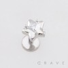 STAR WITH TRIANGLE CZ 316L SURGICAL STEEL LABRET SET